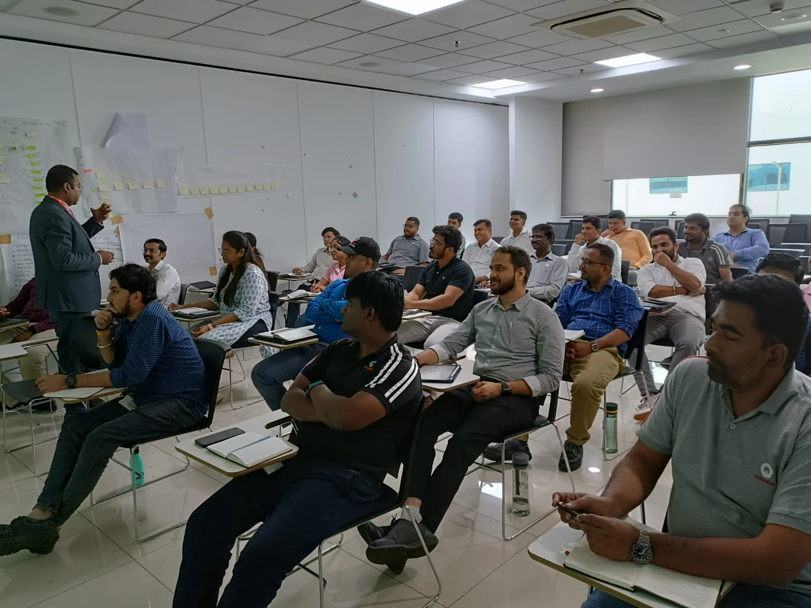 Audience engagement during leadership workshop