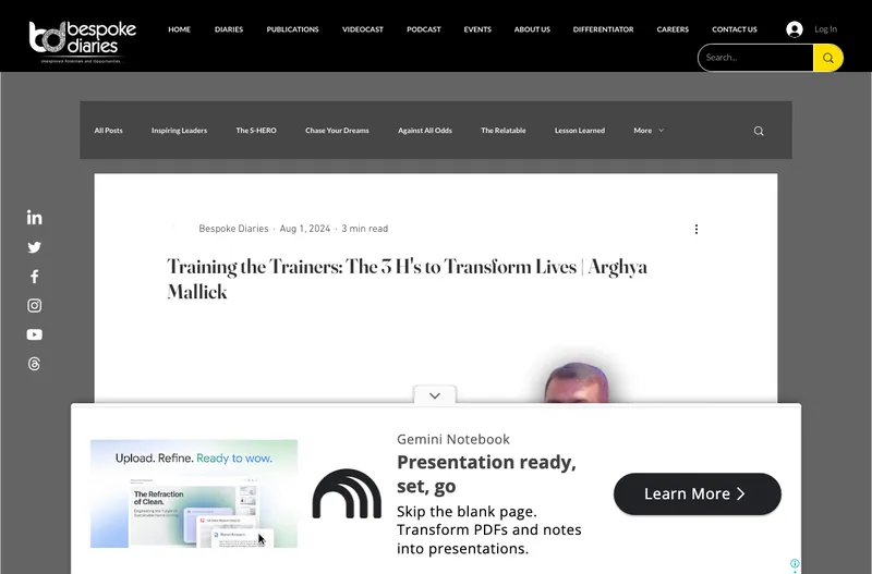 Training the Trainers: The 3 H's to Transform Lives
