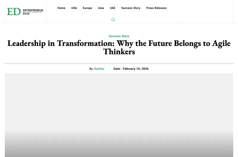 Entrepreneur Desk article page